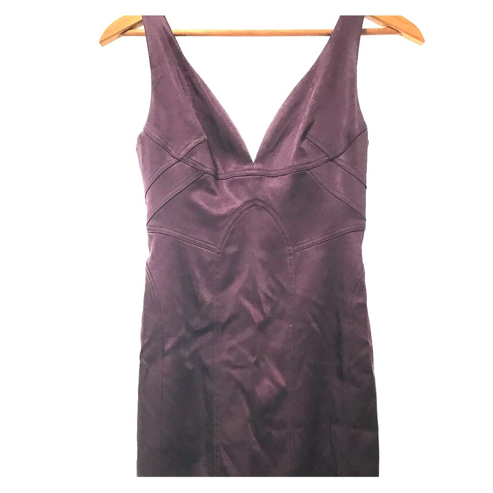 A deep purple wine dress ready for fun